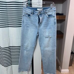 Modern Light Blue Women's Slim Jeans